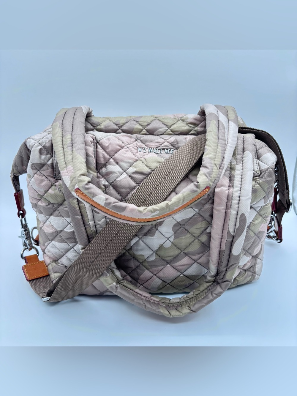 MZ Wallace | Medium Sutton Blush Camo Quilted Tote/Crossbody Purse